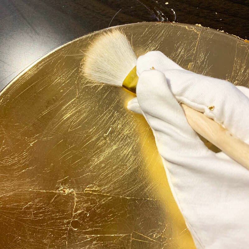 6 st ullborste i olika storlekar borste lim sopa guldblad bra ett bra verktyg för att förgylla guld silver blad