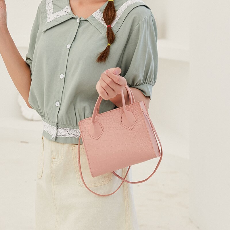 Trend Vrouwen Krokodil Patroon Crossbody Handtassen Vintage Classic Solid Stijl Schoudertas Stijlvolle Tote Voor Dames