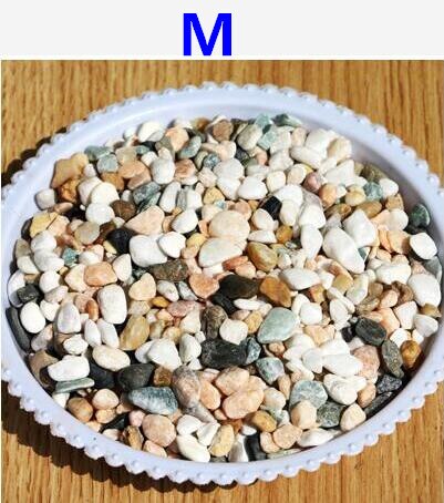 500g decoratieve tuinkiezels, stenen, vetplanten, bloempot, bestrating, aquariumdecoratie, maat s/m/l: F
