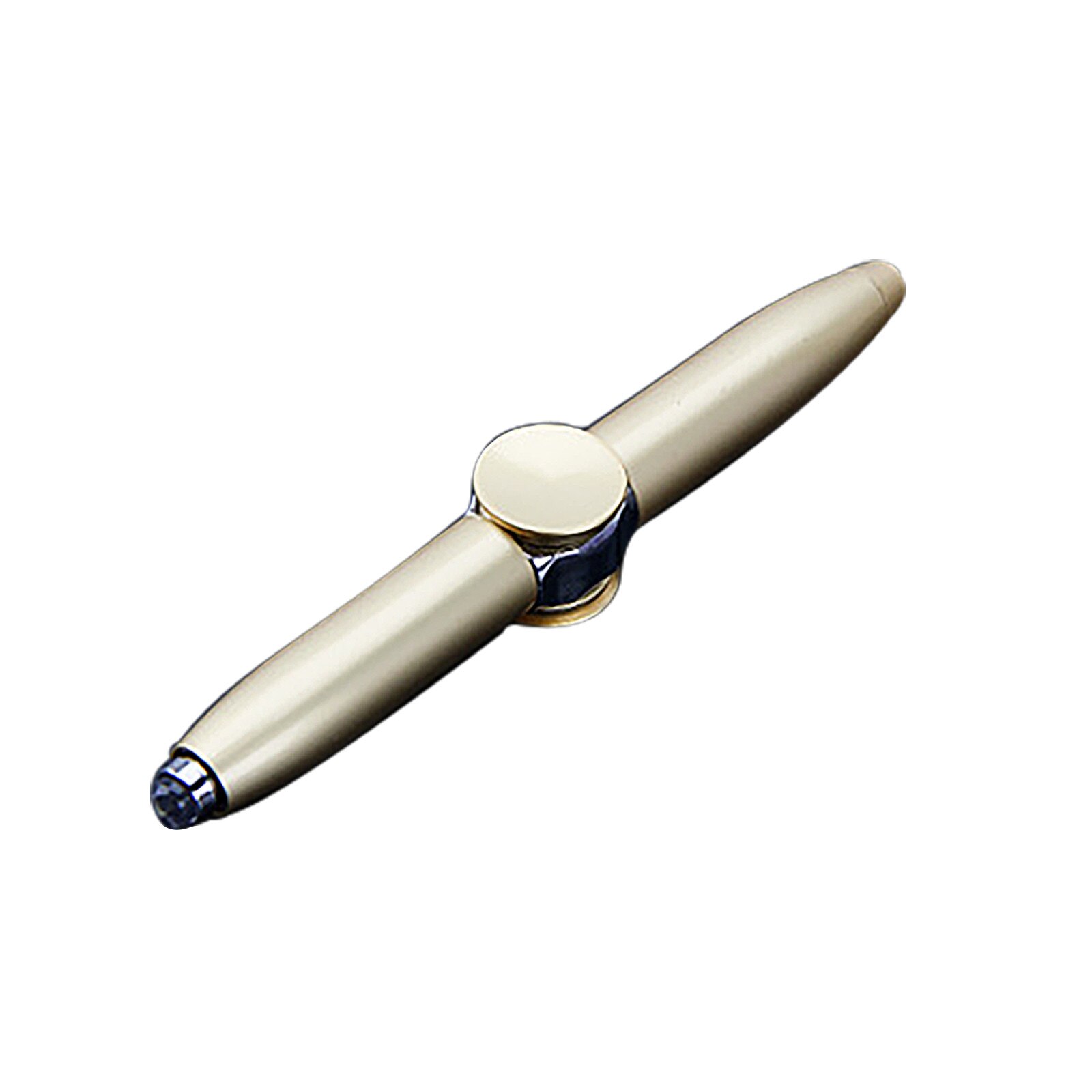 Giroscopio de descompresión giratorio LED multifunción Bolígrafo de Metal descomprimir la pluma giratoria, bolígrafo de descompresión: A