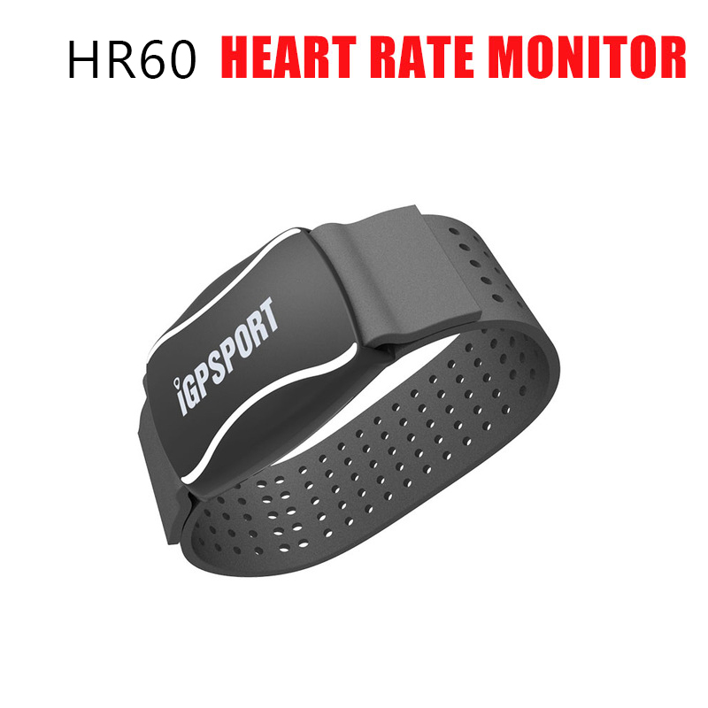 IGPSPORT HR40 ordinateur moniteur de fréquence cardiaque capteur SPD61 vélo chronomètre Cadence capteur de vitesse C61 ANT + bluetooth capteur sans fil: HR60 Black