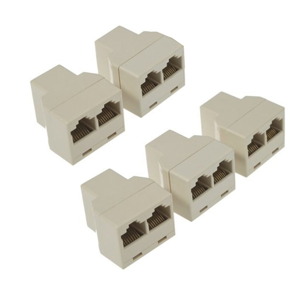 5ピース/セットイーサネットRJ45 1 RJ45メス2 RJ45メスネットワークlanイーサネットスコネクタ