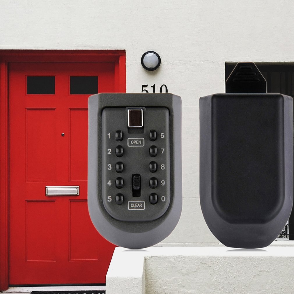 Ijzeren Muur Opknoping Key Code Lock Verdikking Metalen Sleutel Doos