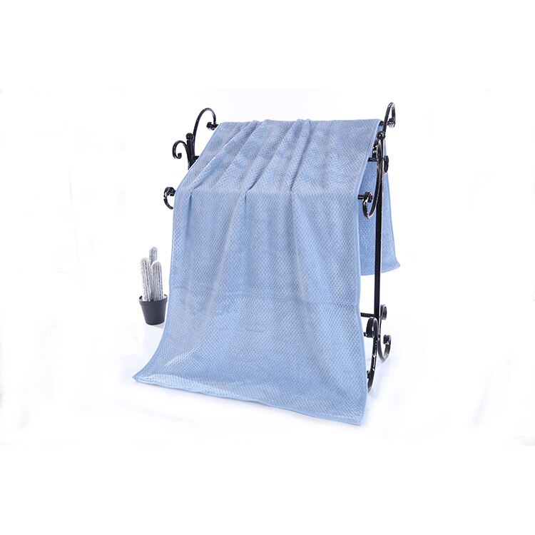 Bbset ananas rooster badhanddoek absorberende handdoek zachte stranddouche handdoek zachte volwassen badkamer snel drogende badhanddoek 70*140cm: Blauw