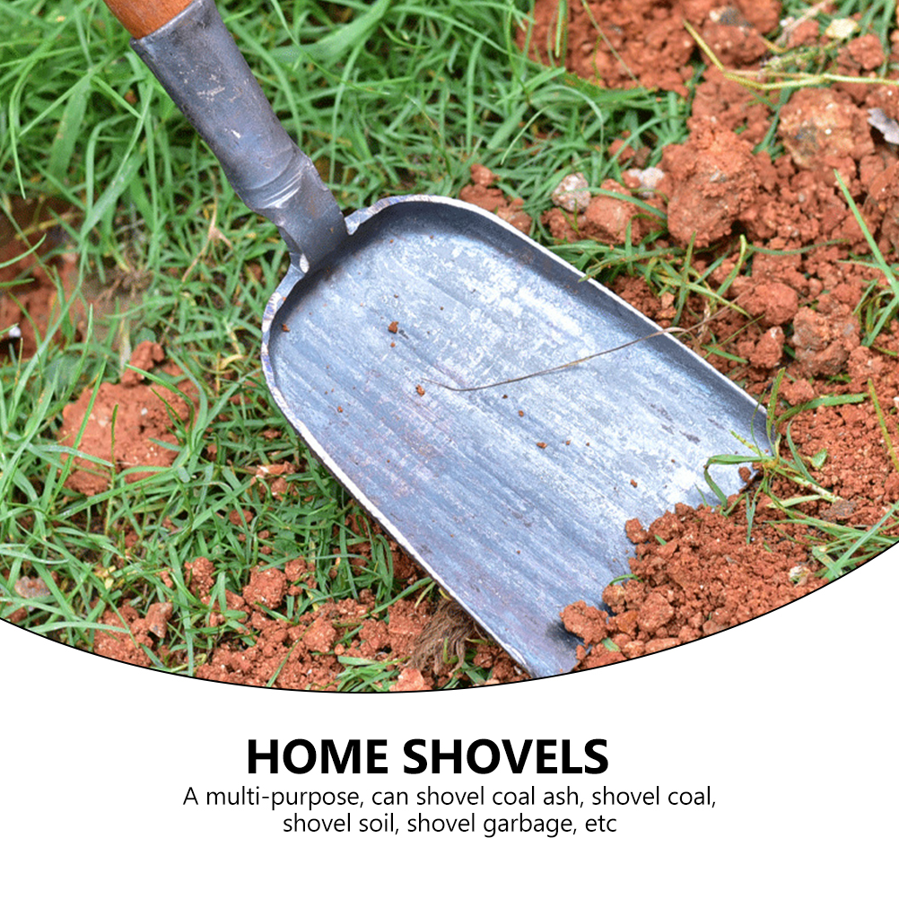Manual Ash Shovel Multi-functional Coal Ash Shovel Steel Scooping Coal Shovel for Home Restaurant Kitchen
