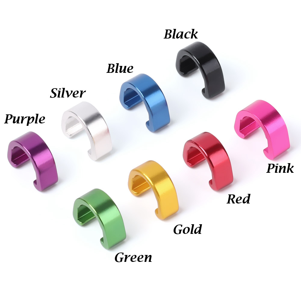 5Pcs Aluminum Alloy MTB Bike C Shape Clips Bicyle Housing Hose Brake Cable/Line Buckles Case Outdoor Cycling Clasps Parts