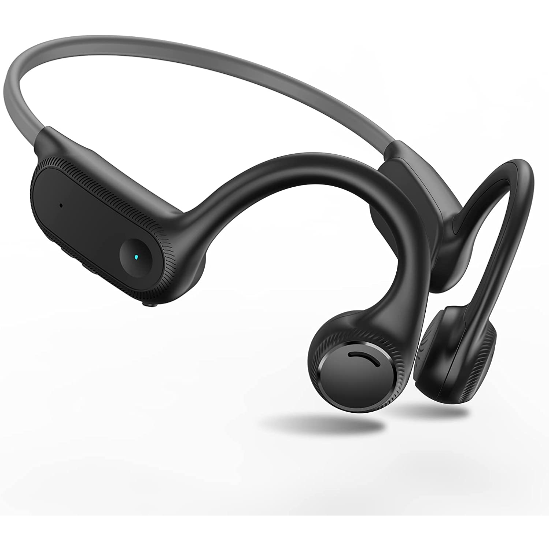 Auriculares inalámbricos de conducción de aire, audífonos estéreo HiFi para deporte y correr, resistentes al agua y al sudor, IP54: Negro