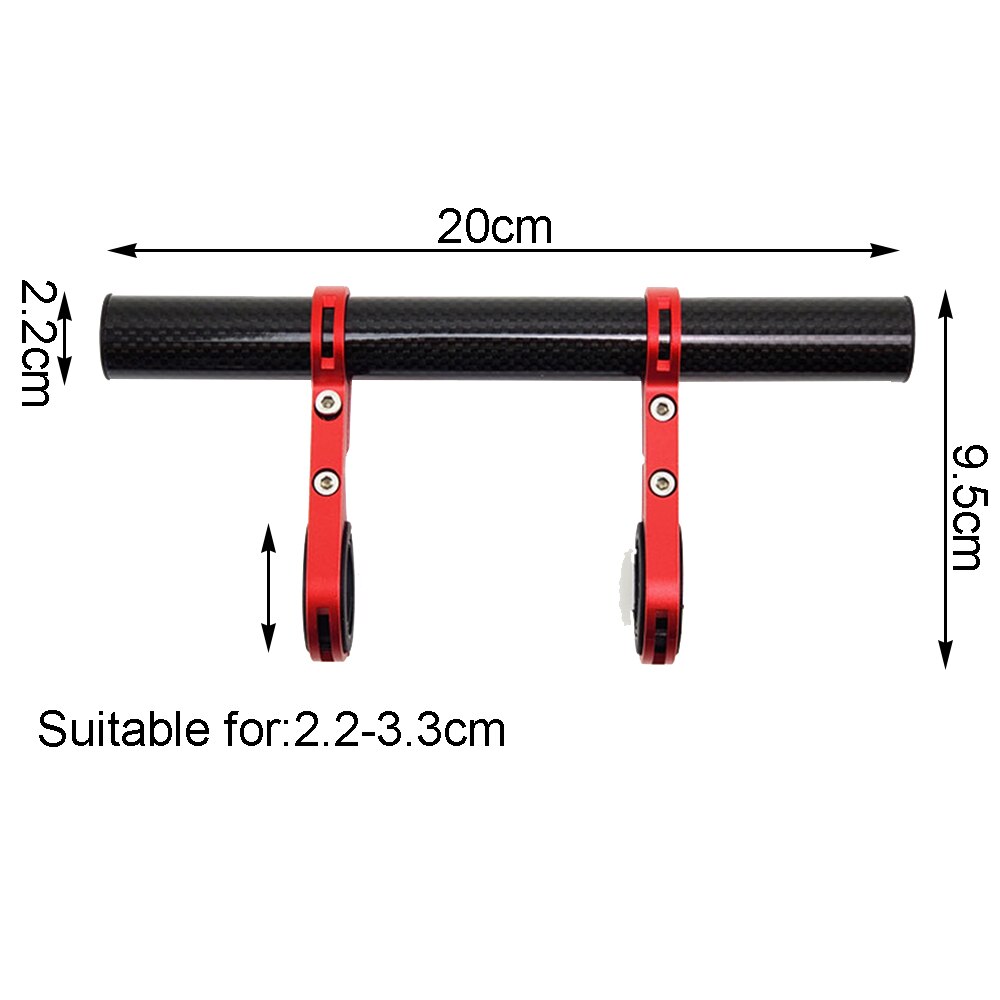 Motorsykkel sykkelstyr sykkel lommelykt holder håndtak sykkel tilbehør forlenger monteringsbrakett