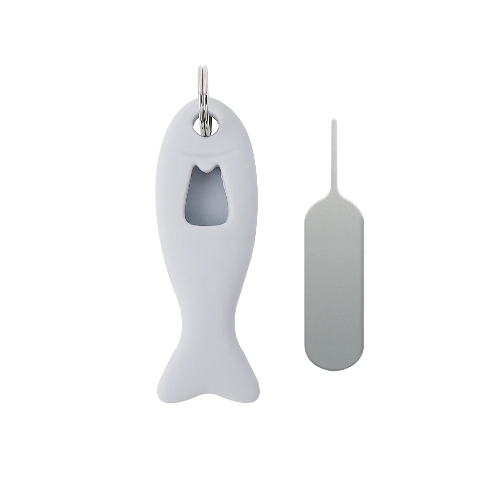 SIM Card Removal Tool Card Tray Pin Eject with Silicone Case Key Pendant Universal Mobile Phone SIM Card Needle Opener Ejector: green