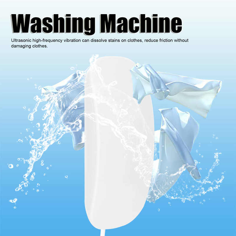 Mini Washing Machine Electric Ultrasonic Automatic Washing Cleaner for Clothes Portable Traveling Laundry Washer USB Powered