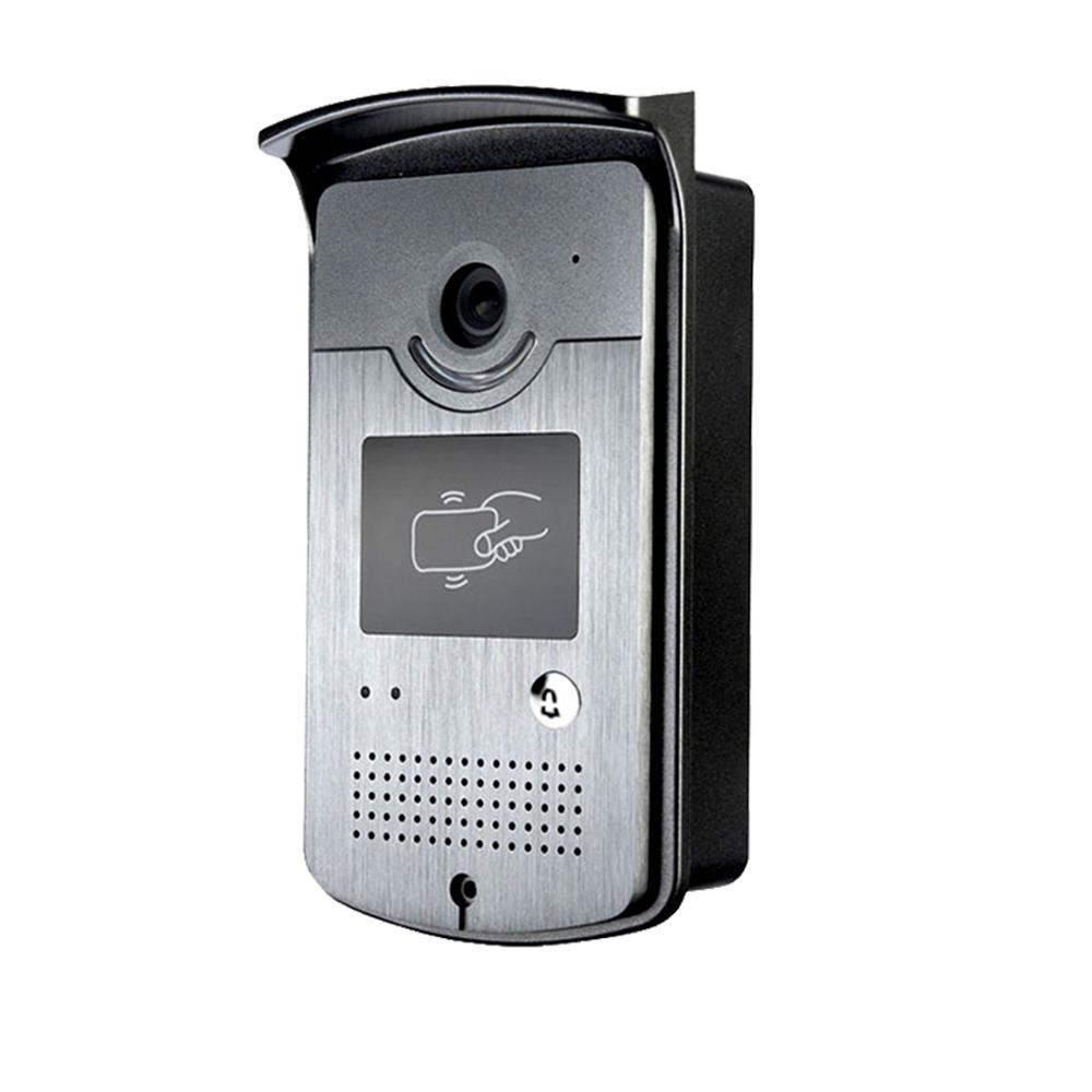 RFID Outdoor unit Controller Unlock Function Metal Material Watrerproof Camera 4-core Cable