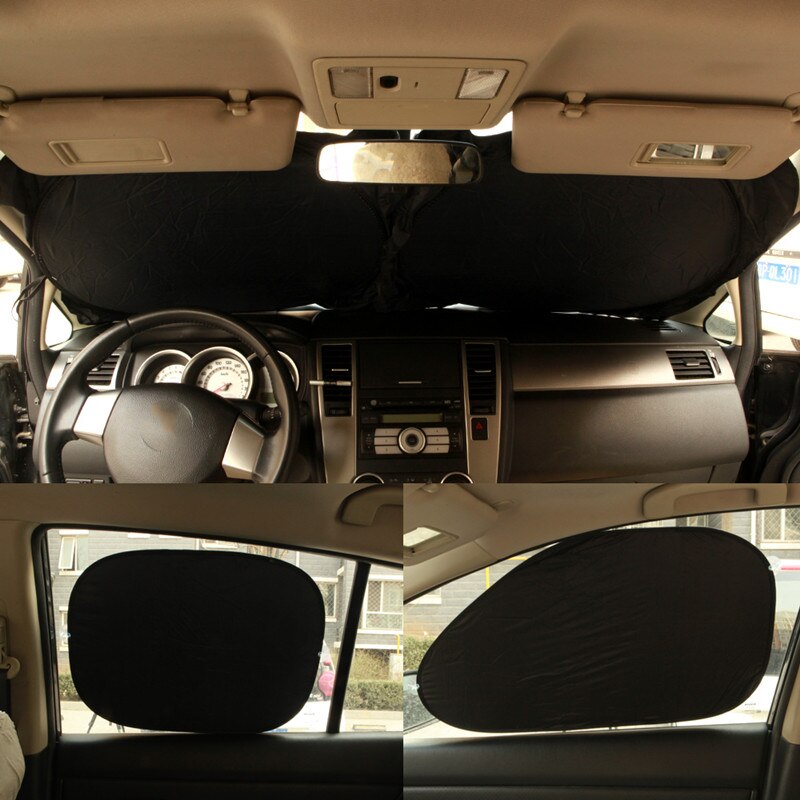 6 Pcs/Set Car Accessories Car Window Sun Shade Car Windshield Visor Cover Block Front Window Sunshade UV Protect Car Window Film