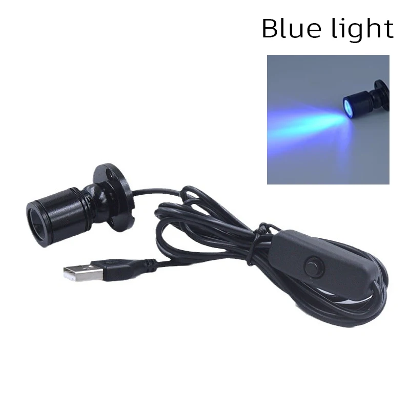 Spotlight USB 5V Led 3W Jewelry Cabinet Showcase Mini Spot Bench Lamp Ceiling Light Switch USB Interface Natural white Red Blue: RGB
