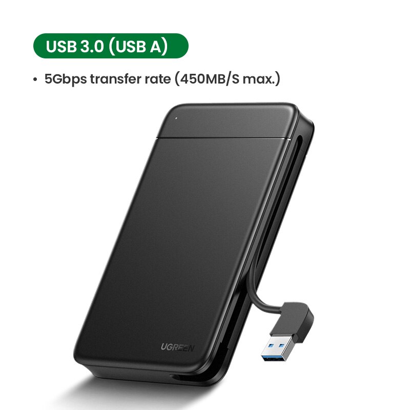 Ugreen Hdd Case 2.5 Ssd Case Sata Naar Usb Hdd Caddy Portable Vaste Kabel Docking Station Voor Externe Harde Schijf ssd Drive Case: USB 3.0 Model