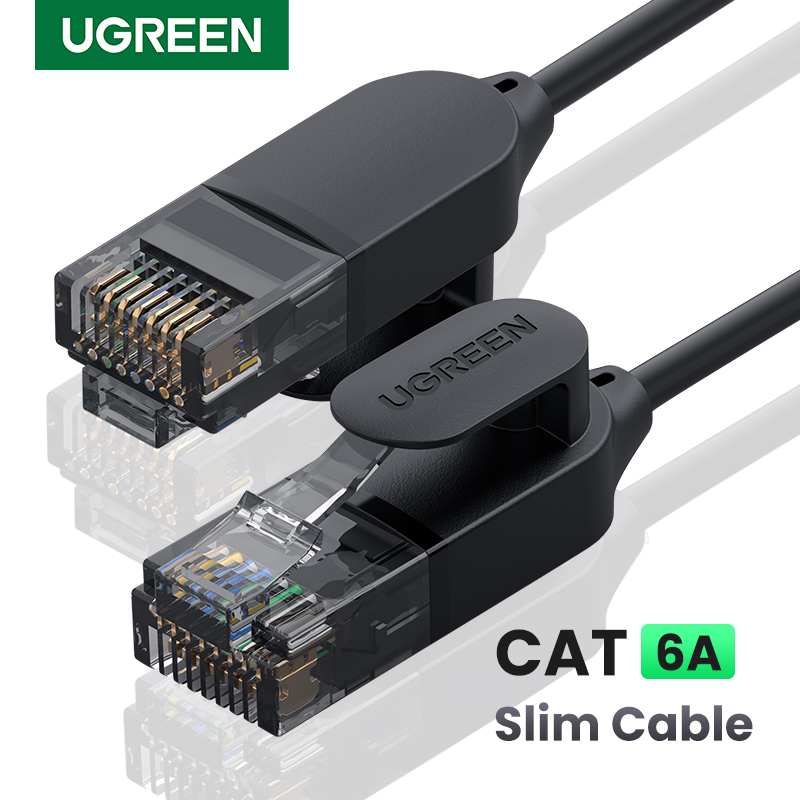 UGREEN-Cable Ethernet Cat 6A, Cable de red de 10gbps, 4 pares trenzados, UTP Lan de Internet, RJ45 para PC