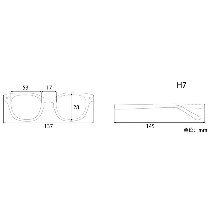 British brand glasses frame half frame male