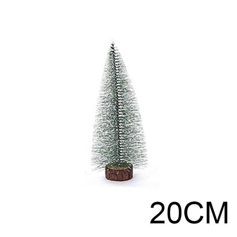 Mini Christmas Tree Small Pine Tree with Wooden Bases for Xmas Party Home Tabletop Tree Decor QJS Shop: 20cm