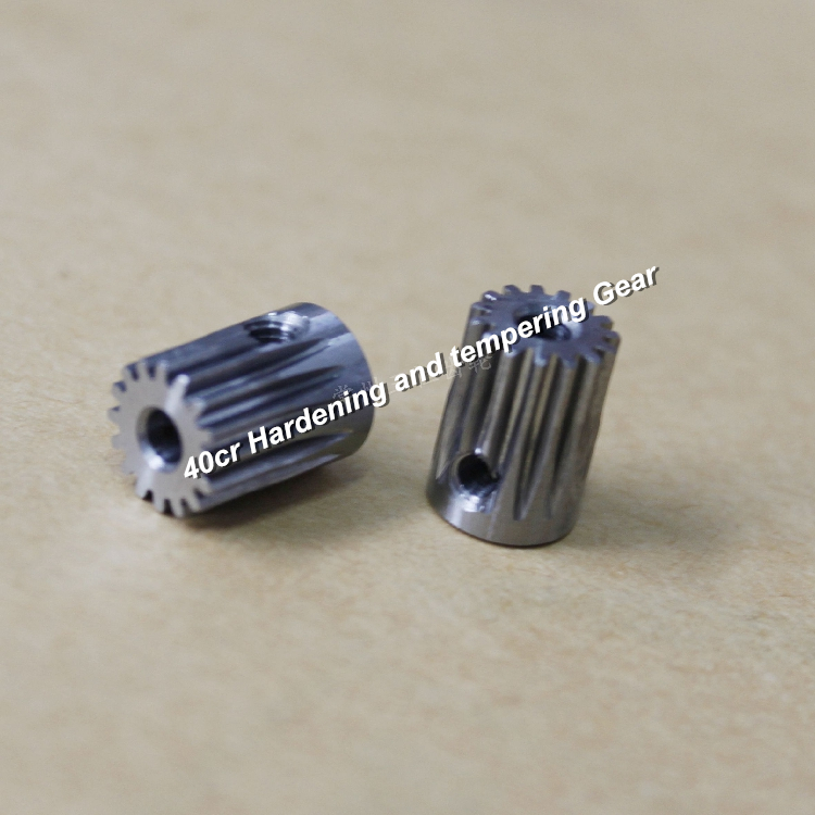 0.5 modulus 14 tanden tandwiel 15 tanden 16 tanden 3mm gatdiameter 40cr hardings- en ontlaattandwiel 0.5m 14t 15t 16t