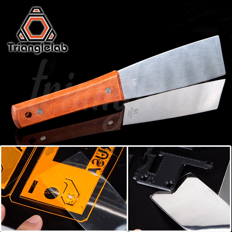 Trianglelab Rvs Blade Scheiden Bed Removal Tool Staal blade scheiden Handvat Spatel 3D Printer Tool