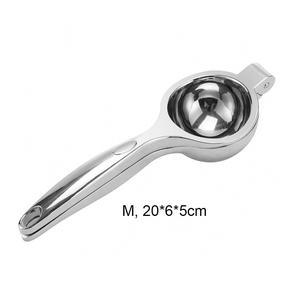 Household Manual Fruit Lemon Juicer Citrus Orange Hand Squeezer Press Machine Stainless Steel Multifunction Kitchen Tools: Upgrade Silver M