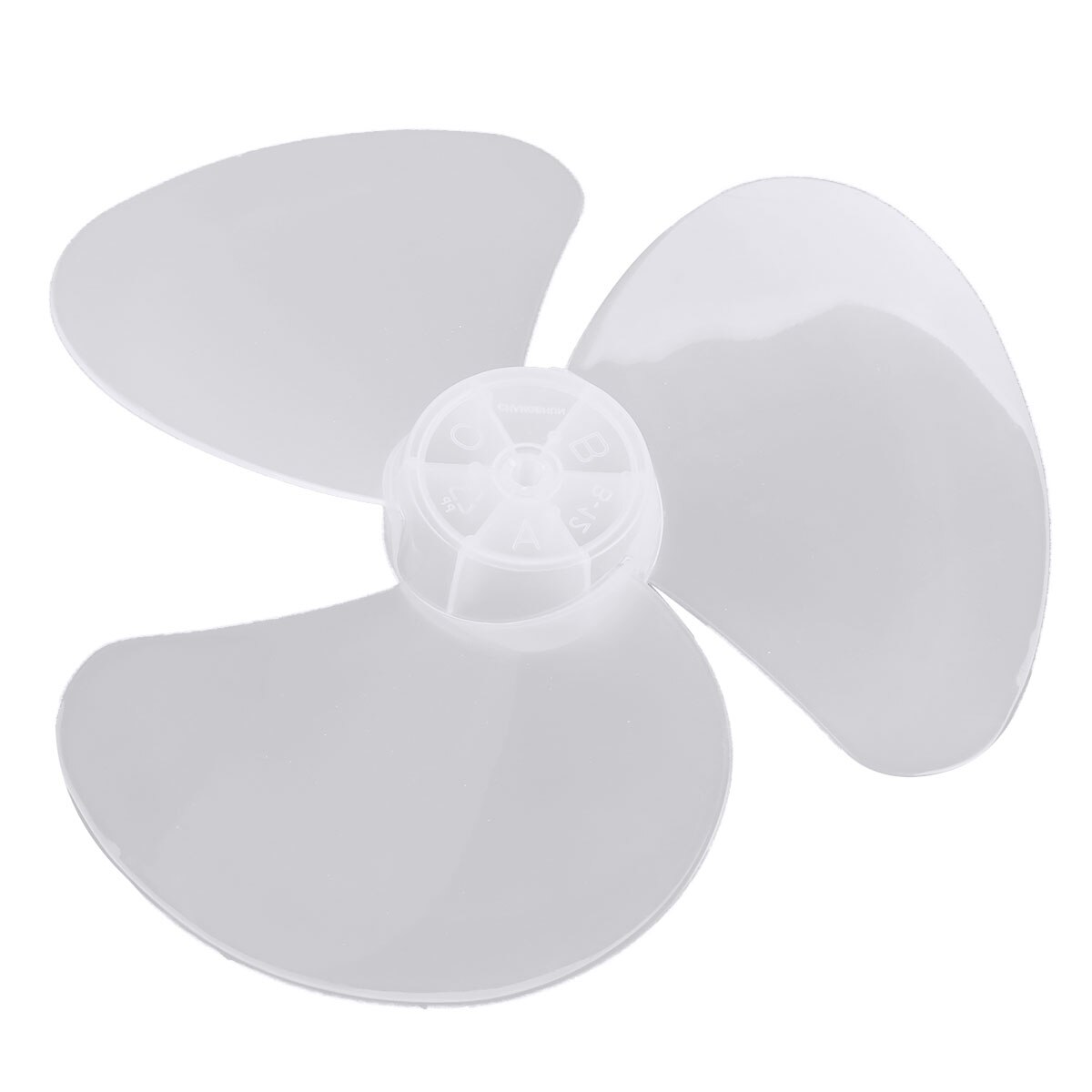 12 Inch Household Plastic Fan Blade 3 Leaves for Standing Pedestal Fan Table Fanner General Replacement Accessories