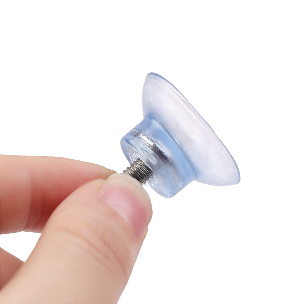Ventosa de goma de tornillo transparente, tuerca de giro, tapas de mesa de vidrio, ganchos de herramientas de almacenamiento, M6/M8, 10 unidades