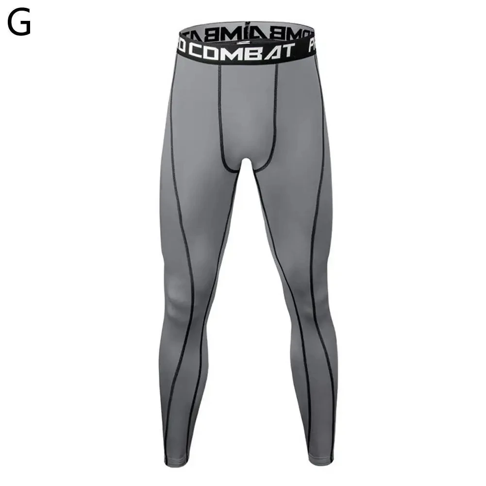 Leggings herre fitness løbetights herre kompressionsbukser fitness jogging lange bukser yoga træningsbukser