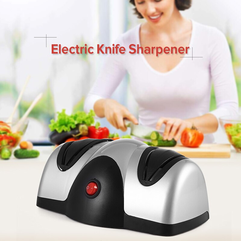 EU Plug Electric Knife Sharpener Multifunction Fast Grindstone Electric 2 Stage Sharpener Knives Scissors Screwdrivers