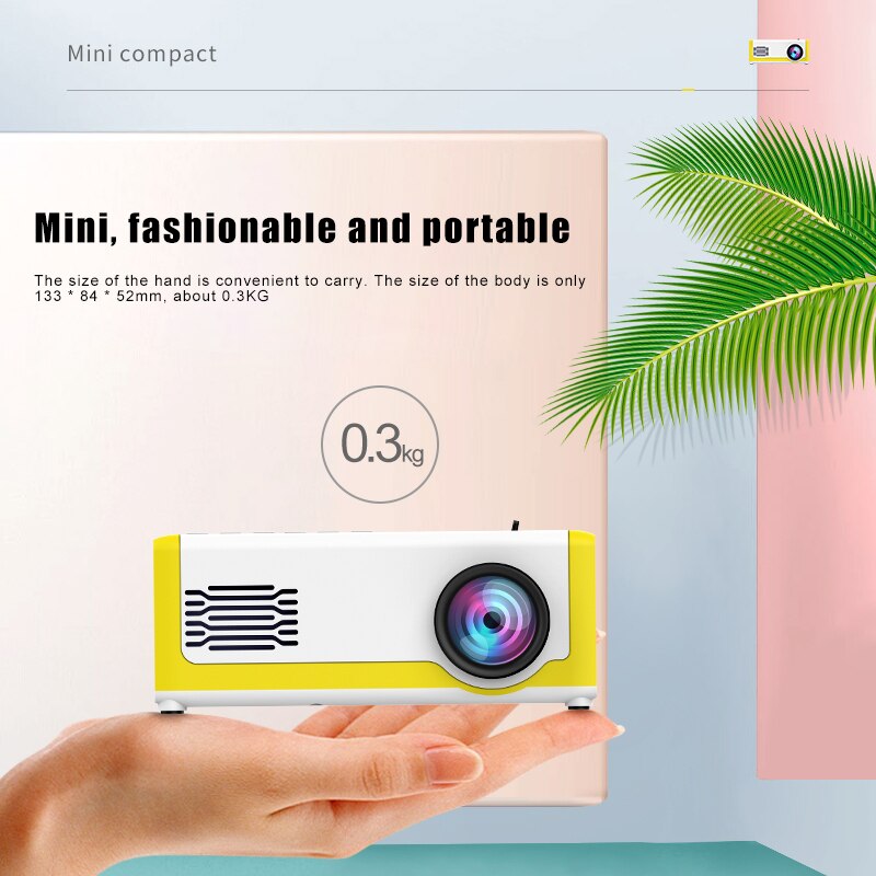 Mini LED Projector High-definition LCD Portable Mobile Phone Home Projector AS99