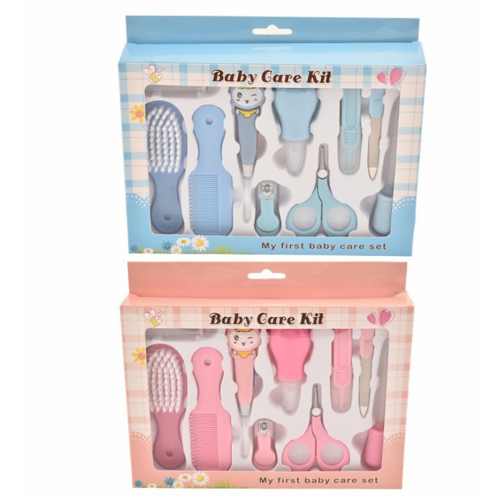 Mère et bébé fournitures neutre/bébé soins boîte enfants coupe-ongles bébé soins ciseaux Comb10Pcs ensemble