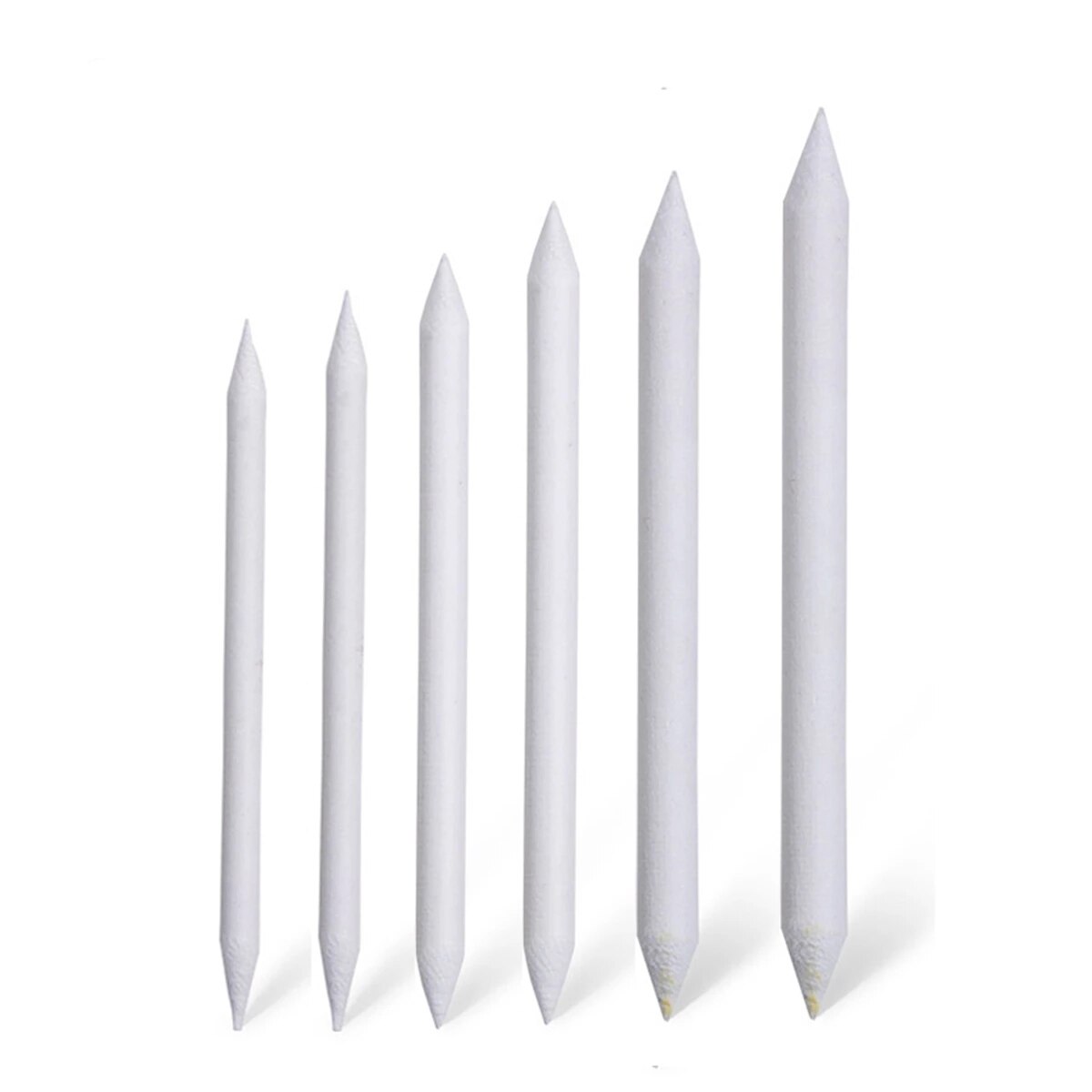 6pcs/set Blending Smudge Stump Stick Tortillon Sketch Art White Drawing Charcoal Sketcking Tool Rice Paper Pen artist Supplies: Default Title