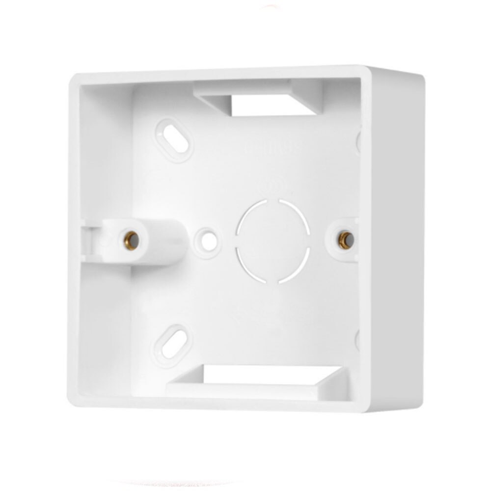 Caja de conexiones de engrosamiento de PVC, montaje en pared externo, Instalación en superficie adecuada para 86 interruptores y enchufes estándar, 86x86
