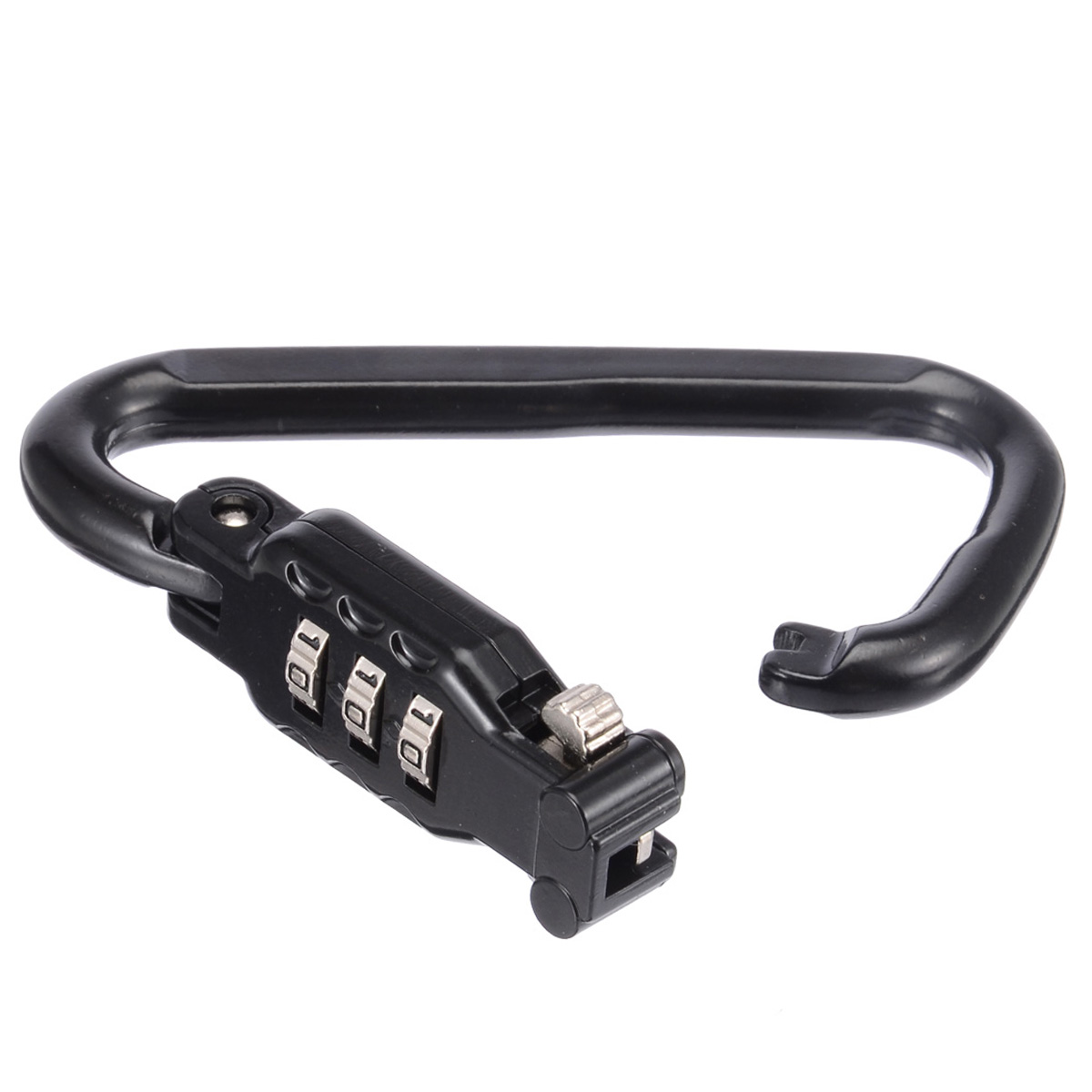 Mayitr 1pc Universal Motorcycle Helmet Lock Helmet PIN Code 999 Combination Locks With T-Bar Black For Locks &amp; Latches