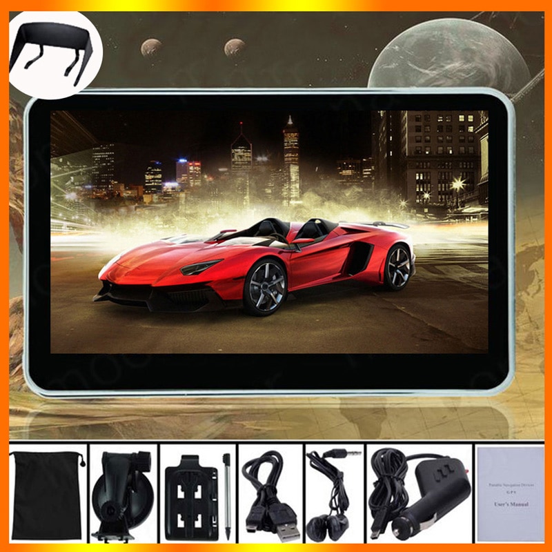 5 pouces GPS voiture Navigation MTK 8GB capacité royaume-uni ue AU NZ cartes Speedcam POI avec parasol