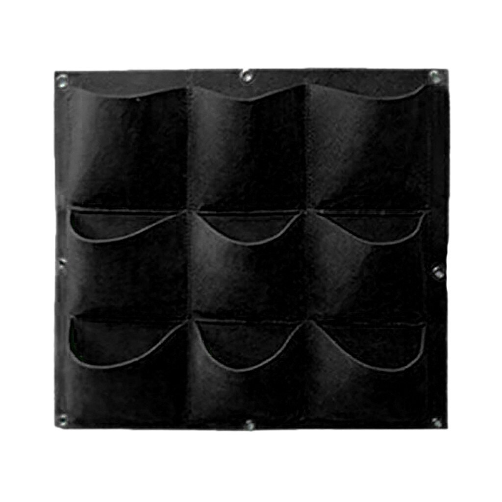 Enverdecimiento Vertical colgante de pared la siembra bolsa jardín planta crecer bolsas para macetas Eco amigable de plántulas de cultivo de 9/18 bolsillo
