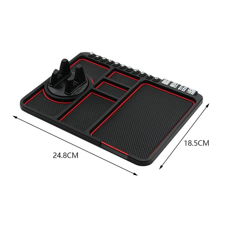 Multifunctional Anti-Slip Car Mat Auto Phone Holder Non Slip Sticky Anti Slide Dash Phone Mount Silicone Dashboard Car Pad Mat