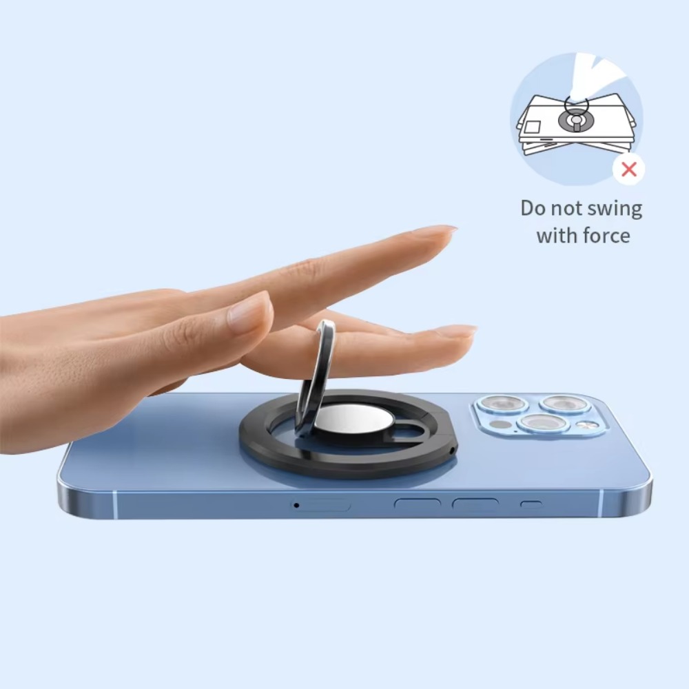 Support de bague de téléphone magnétique pour iPhone, rotation parfaite et pliable, MagSafe, iPhone 16 15 14 13 12 Pro Max
