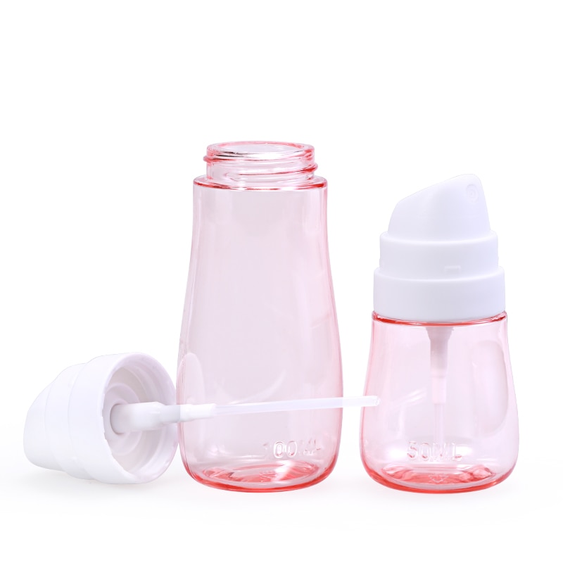 50ml 100ml bærbar miljøholdbar væskeflaske til opbevaring gennemsigtig plast parfumeforstøver tom mini sprayflaske