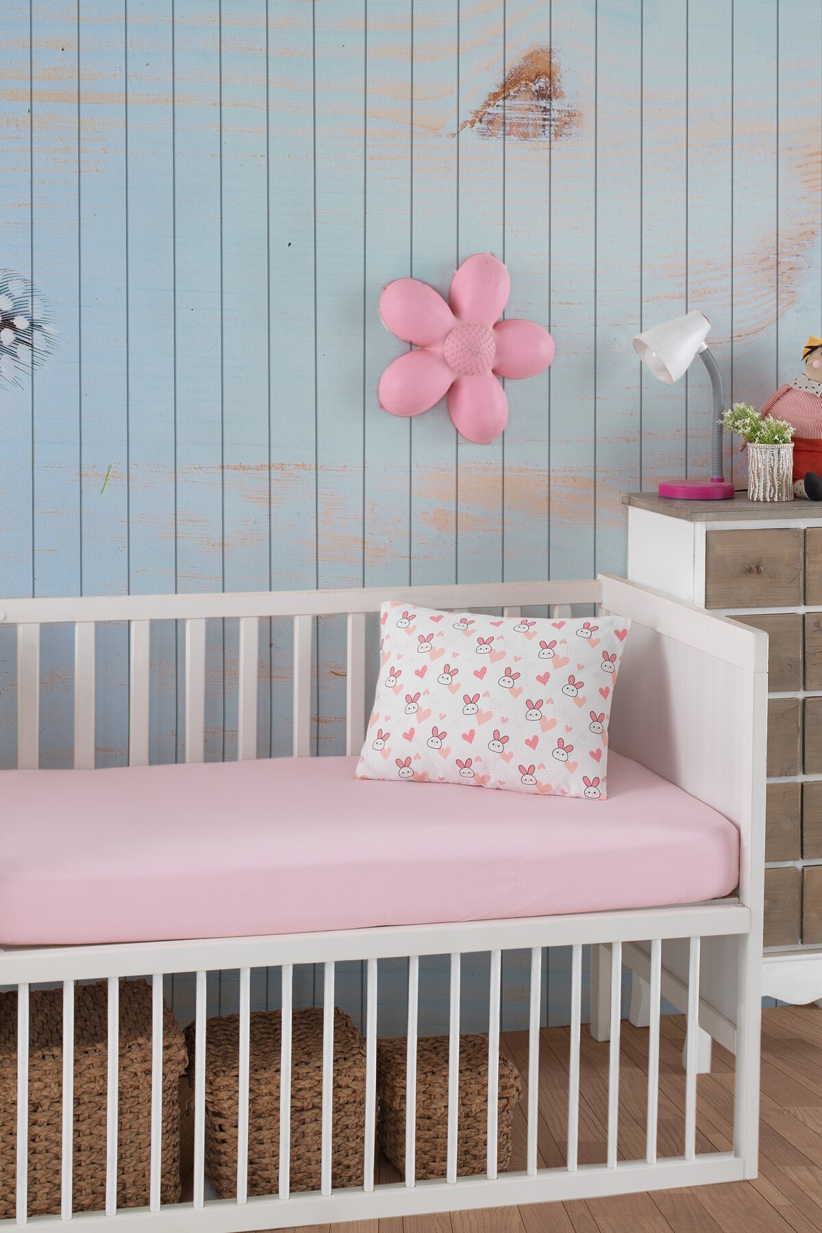 Lady Moda Baby Fitted Sheet Set 100% Cotton | 2 pcs Crib Fitted Sheet Set