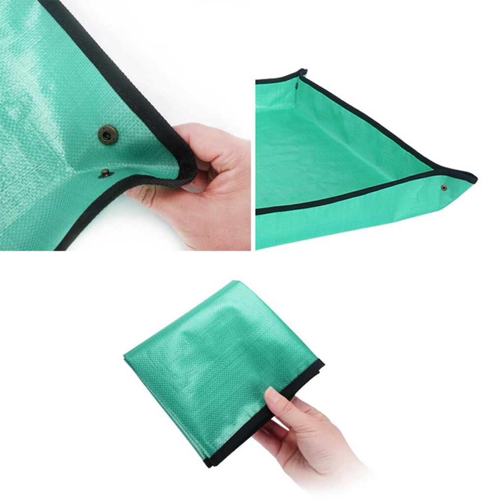 Tapis de jardinage imperméable pliable pour plantation de pots de fleurs, revêtement PE, fournitures de jardin pour la maison