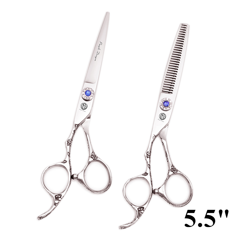 Professionele Kappersschaar Linkerhand Paarse Draak 5.5 "6" Haar Knippen Schaar Dunner Schaar Kapsel Schaar Z8002: Ivoor