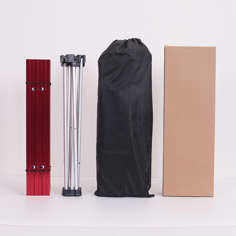 Aluminum Alloy Table Outdoor Camping Table Portable Folding Table Camping Self-Driving Table Silver