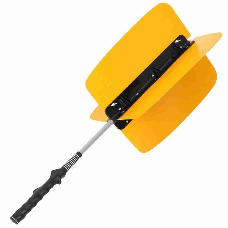 Golf trainer Rubber and Stainless Steel Golf Warm-up Swing Stick Power Fan Practice Pinwheels Wind Resistance Trainer