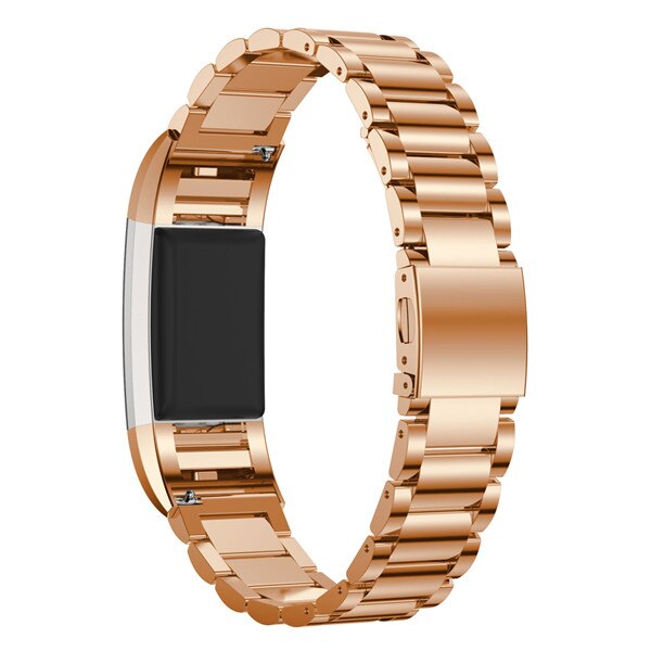 Replacement for Fitbit Charge 2 Stainless Steel Bracelet Strap Stainless Steel Bracelet Watch Band Wristband for Fitbit Charge2: Rose gold