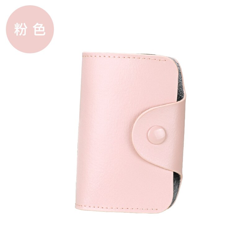 Portatarjetas de cuero genuino Unisex portatarjetas DE CRÉDITO Cartera de tarjeta de crédito de Banco tarjetero de mujer portatarjetas porte carte: pink