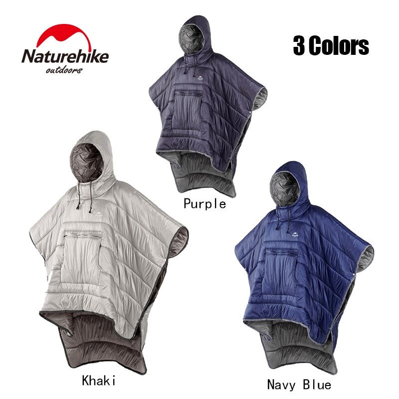 Naturehike Thermische Camping Schlafsack Mantel Stil Tragbare Warme Faul Schlafsack Wasserdichte Reise Wandern Poncho draussen