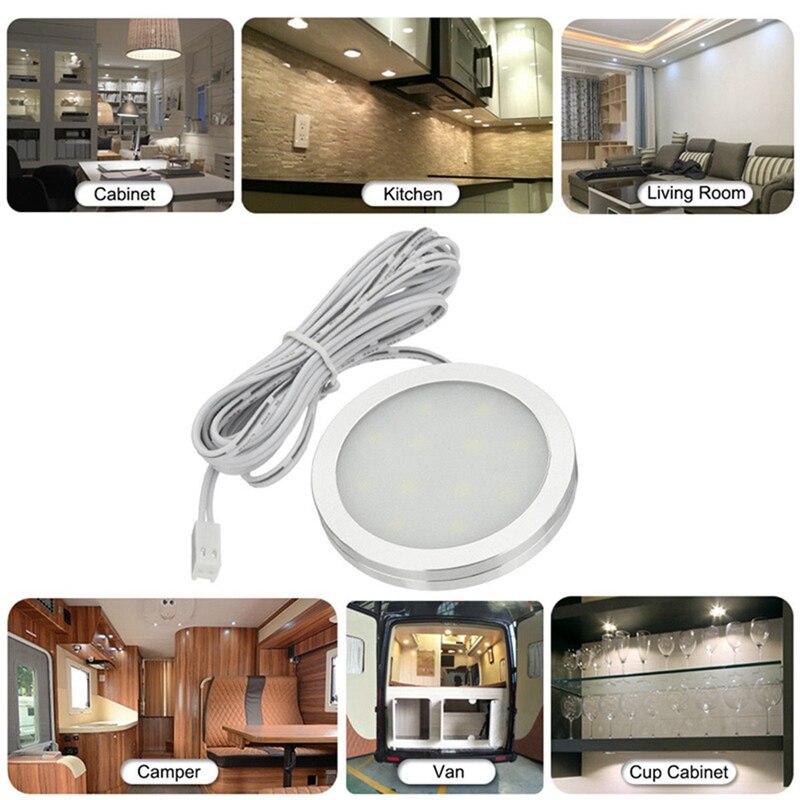 6Pcs Auto Dak Licht 12V Interieur Verlichting Camper Caravan Camper Rv Kabinet Lampen Interieur Verlichting