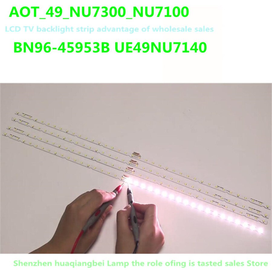 Led baggrundsbelysning strip til samsung  ue49 nu 7100 49 nu 7100 49 nu 7300 bn96-45953a bn96-45953b aot _49_ nu 7300_ nu 7100 sts 49081_38 leds