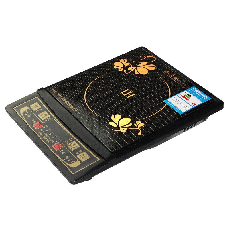 Household Electric Induction Cooker 2000W Waterproof Black Crystal panel hotpot cooktop stove electromagnetic pot oven