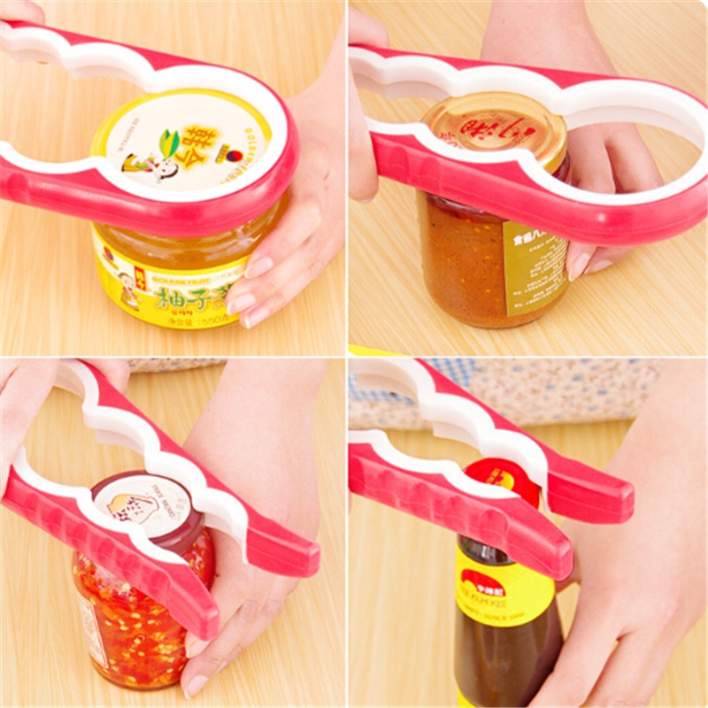 4 en 1 multifonction bouchon à vis pot bouteille clé créative en forme de gourde ouvre-boîte vis outils de cuisine